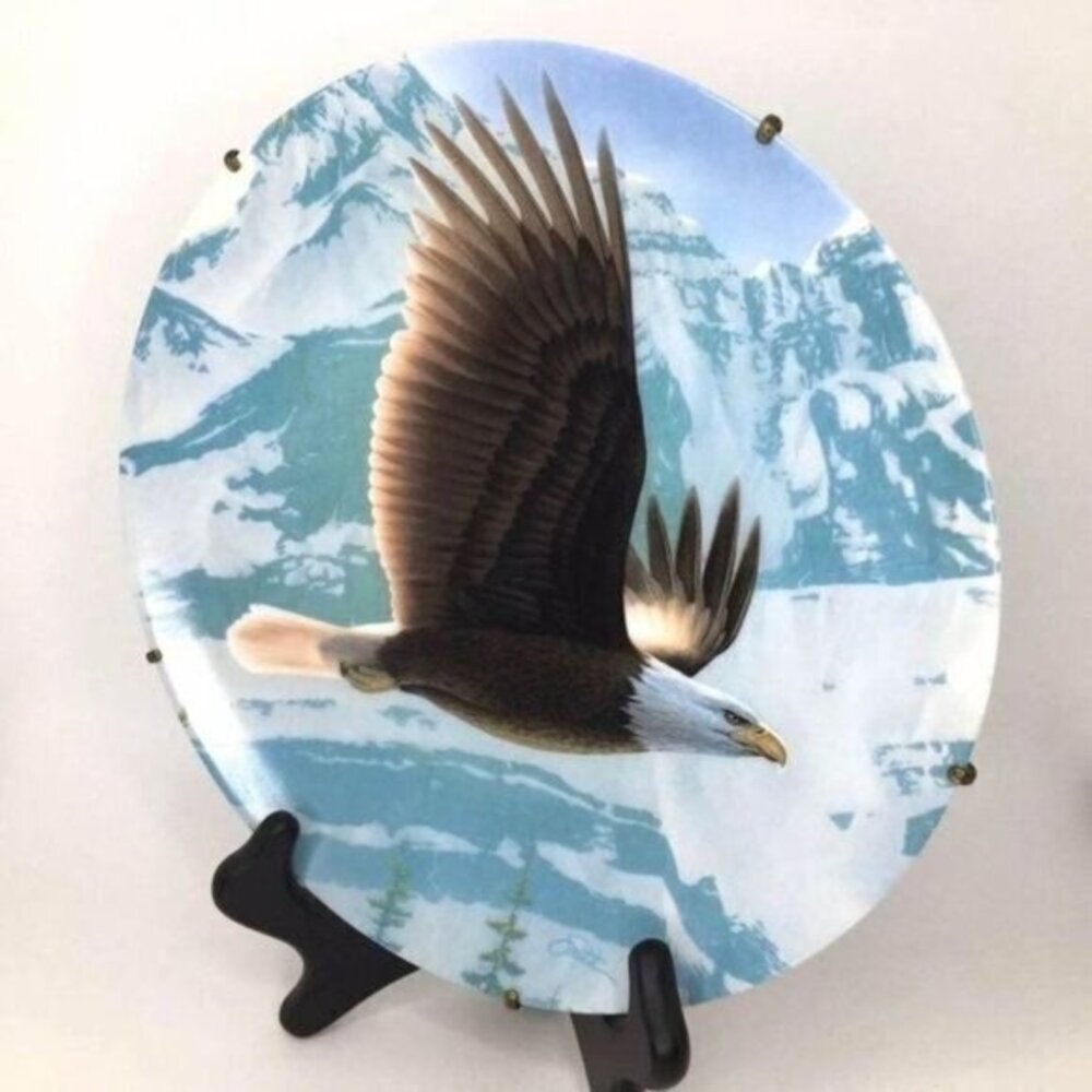1988 The Bald Eagle Edwin Knowles Wall Plate